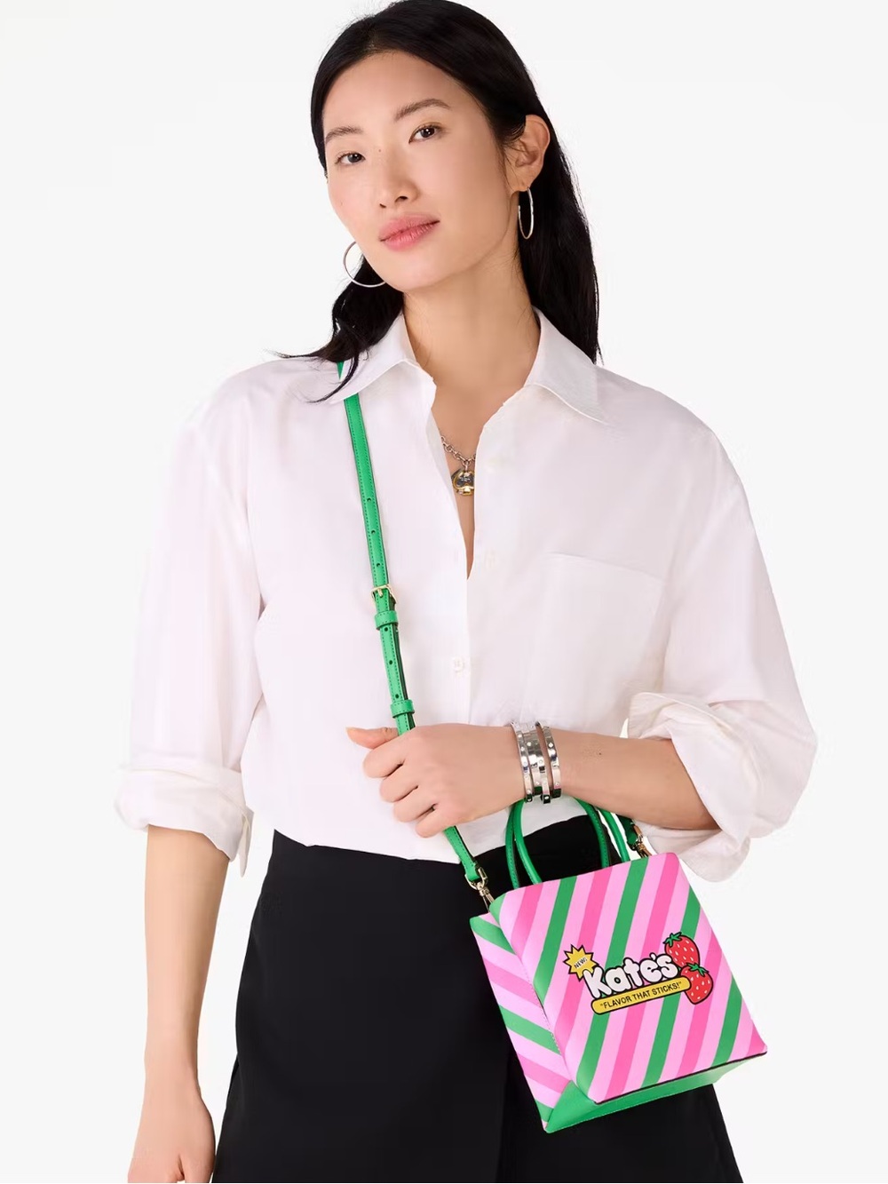 $329 Kate Spade ♠️ Bubble Gum Mini Tote Crossbody Leather NWT Novelty Designer - Picture 2 of 9